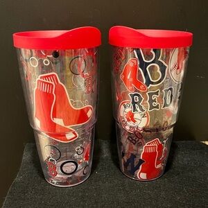 Red Sox Tervis Tumbler Set with Red Lids 24 oz.